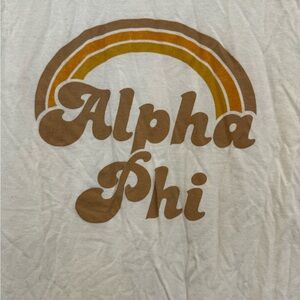 Yellow Alpha Phi shirt